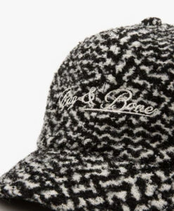 Rag & Bone Rb Heritage Bouclé Baseball Cap - Zwart/Wit -Modewinkel 0324db8f 4930 4181 9d33 0ff2e297178b 06