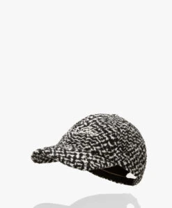 Rag & Bone Rb Heritage Bouclé Baseball Cap - Zwart/Wit