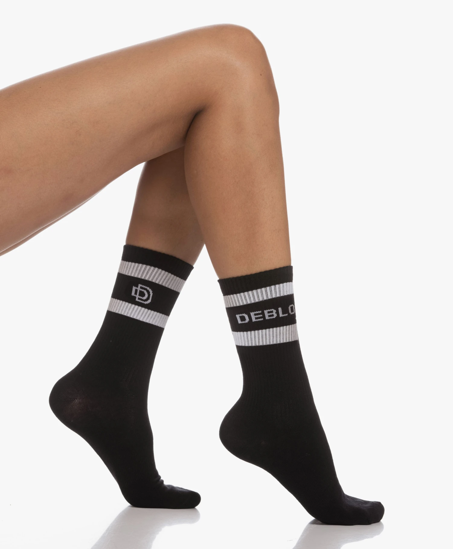 Deblon Sports 2 Paar Sportsokken - Zwart/Wit 3 Deblon Sports 2 Paar Sportsokken - Zwart/Wit