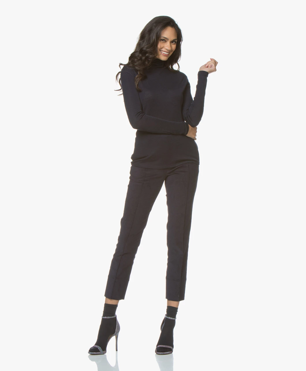 Falke Cotton Touch Damessokken - Donker Navy 5 Falke Cotton Touch Damessokken - Donker Navy - Afbeelding 3