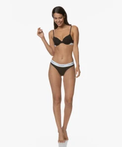 Calvin Klein Modern Cotton String - Zwart -Modewinkel 190814 Calvin Klein Thong Black 64