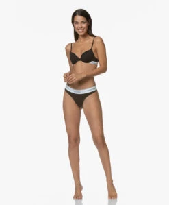 Calvin Klein Modern Cotton String - Zwart -Modewinkel 190814 Calvin Klein Thong Black 69