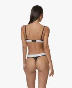 Calvin Klein Modern Cotton String - Zwart -Modewinkel 190814 Calvin Klein Thong Black 94