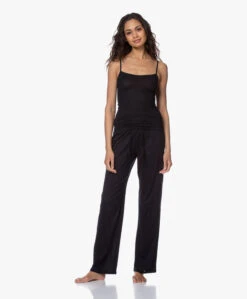 Hanro Cotton Deluxe Jersey Pyjamabroek - Zwart -Modewinkel 200319 105f15dc 6993 43fc 9f73 c4417912d397
