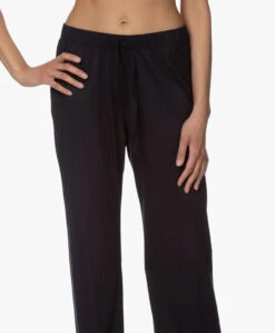 Hanro Cotton Deluxe Jersey Pyjamabroek - Zwart -Modewinkel 200319 5d5bd247 ee2a 4461 ab63 a343483a5954