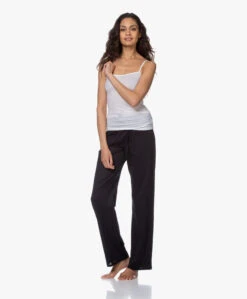 Hanro Cotton Deluxe Jersey Pyjamabroek - Zwart -Modewinkel 200319 95862260 3b78 4758 bfd1 55f0b1f4f3f2