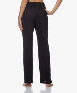 Hanro Cotton Deluxe Jersey Pyjamabroek - Zwart -Modewinkel 200319 c445eb19 daf7 4ea1 be1d dda2f21731a1