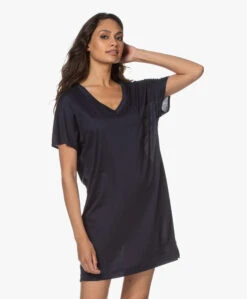 Hanro Laura Modalmix Jersey Nachthemd - Midnight -Modewinkel 200623 094ed58c 6d89 4ad3 80b4 3ec5f0d8a006