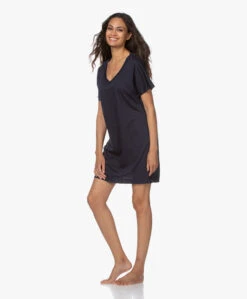 Hanro Laura Modalmix Jersey Nachthemd - Midnight -Modewinkel 200623 ec94f7d0 983e 4c83 b9b8 ce7c3806f16c