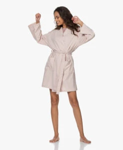 Hammam34 The Flower Geborduurde Katoenen Kimono - Dusty Pink -Modewinkel 201029 2138ef58 e53f 4f92 abe5 3c5faeff8c80