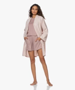 Hammam34 The Flower Geborduurde Katoenen Kimono - Dusty Pink -Modewinkel 201029 7f2312af 1927 488c 9a97 a5007c2042de
