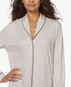 Hanro Natural Comfort Tencel Nachthemd - Almond -Modewinkel 201105 753130b6 14c4 4cbc 9499 57589d5f9401