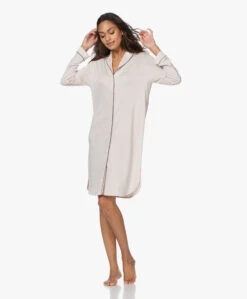 Hanro Natural Comfort Tencel Nachthemd - Almond -Modewinkel 201105 83d8685a 0f08 4631 9815 955727c193d2