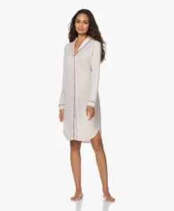 Hanro Natural Comfort Tencel Nachthemd - Almond -Modewinkel 201105 bf33a3d8 98d3 4379 b890 6a6ab7debf43