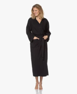 Hammam34 The Pheasant Lange Katoenen Kimono - Zwart -Modewinkel 201119 80ee32a6 847d 4b24 80c5 a34c5d1baa05