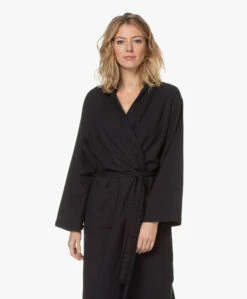 Hammam34 The Pheasant Lange Katoenen Kimono - Zwart -Modewinkel 201119 f725d0d2 6e92 4d3e 87bf 2517b9c56975