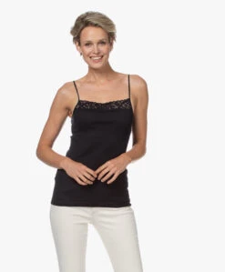 Hanro Moments Spaghetti Top - Zwart -Modewinkel 210622 0c3683e6 55f3 472b a2ed d49758280b40