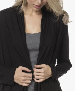 Skin Kathryn Pima Katoenen Jersey Badjas - Zwart -Modewinkel 211102 0b38e7b7 b9ae 4a64 a15f a16b4d139028