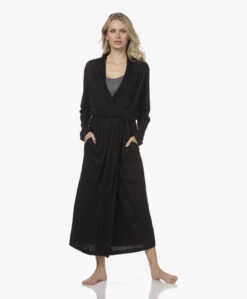 Skin Kathryn Pima Katoenen Jersey Badjas - Zwart -Modewinkel 211102 ee5786e0 2053 472a a272 4739889ecc4b