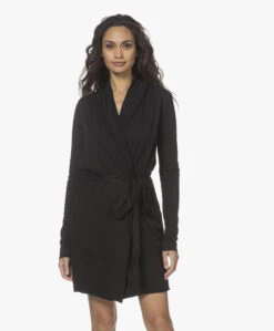 Skin Dubbellaagse Jersey Badjas - Zwart -Modewinkel 211209 50a9c79b 471f 4ba8 bd63 f8e0b931c8e9