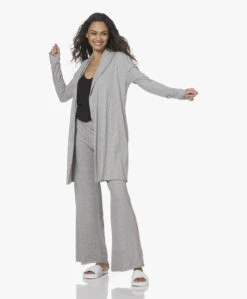 Skin Dubbellaagse Jersey Wijde Pijpen Broek - Grijs Mêlee -Modewinkel 211216 0535ce1c c97a 450e 98de 3a915b3a9085 1