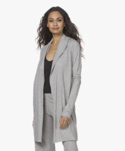 Skin Dubbellaagse Jersey Badjas - Grijs Mêlee -Modewinkel 211216 22a70828 d990 45c5 9353 20df73d39fc1