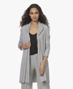 Skin Dubbellaagse Jersey Badjas - Grijs Mêlee -Modewinkel 211216 361cdab9 c76c 4a35 9387 ecc3ebfe6f6a