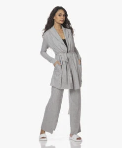 Skin Dubbellaagse Jersey Wijde Pijpen Broek - Grijs Mêlee -Modewinkel 211216 8e390ce1 074e 4a3e 8376 b16272d9f514 1