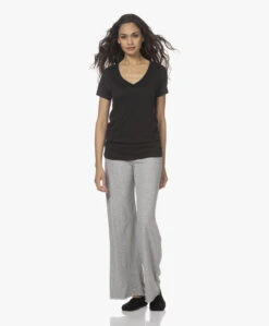 Skin Dubbellaagse Jersey Wijde Pijpen Broek - Grijs Mêlee -Modewinkel 211216 d7552f1a 472d 472c 852a 85d11faab440