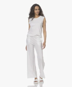 Skin Chistine Katoenen Jersey Broek - Wit -Modewinkel 220318 1e00c1cd 526a 4786 be57 27752fa81190