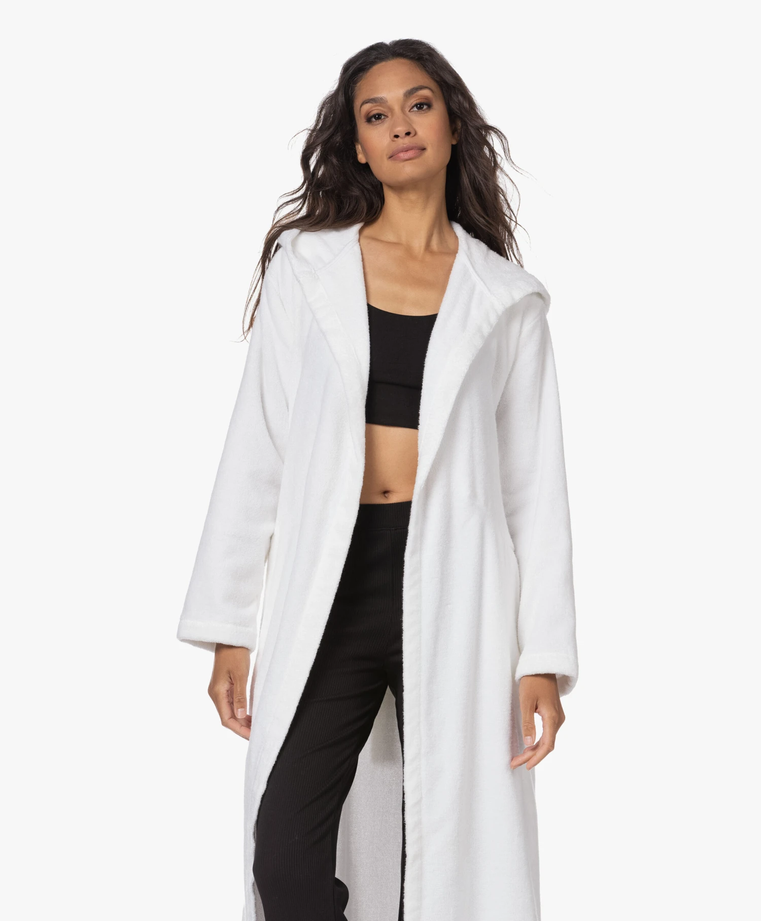 Skin Hamam Spa Badjas Met Capuchon - Wit 10 Skin Hamam Spa Badjas Met Capuchon - Wit - Afbeelding 8