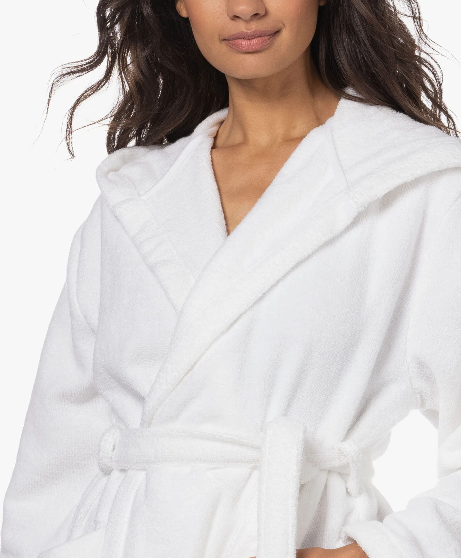 Skin Hamam Spa Badjas Met Capuchon - Wit 9 Skin Hamam Spa Badjas Met Capuchon - Wit - Afbeelding 7