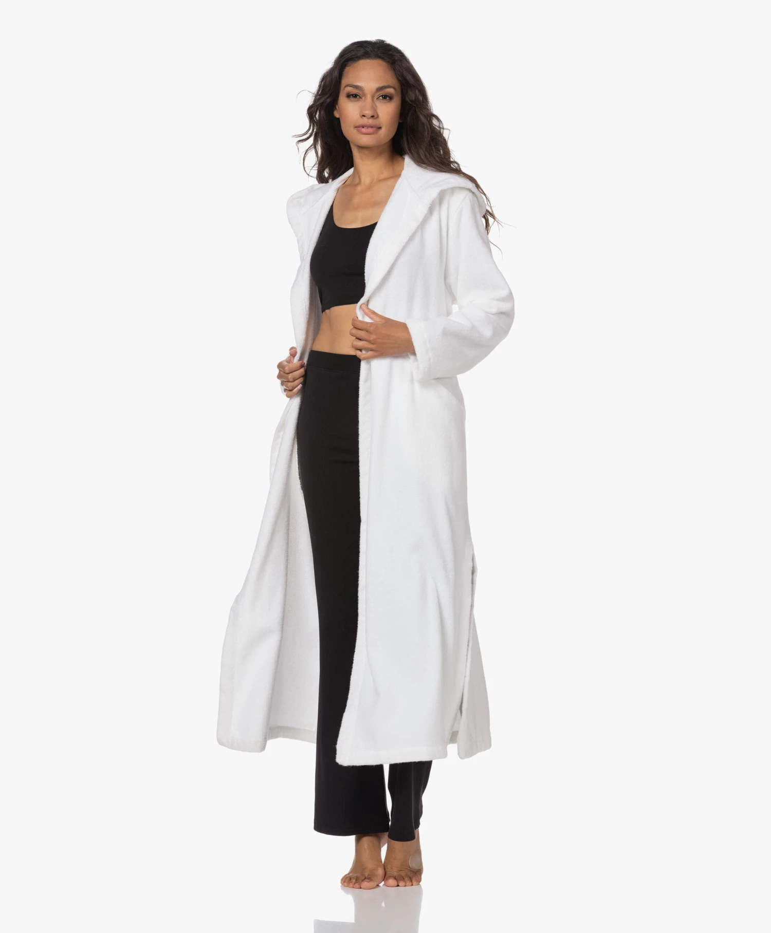 Skin Hamam Spa Badjas Met Capuchon - Wit 15 Skin Hamam Spa Badjas Met Capuchon - Wit - Afbeelding 13