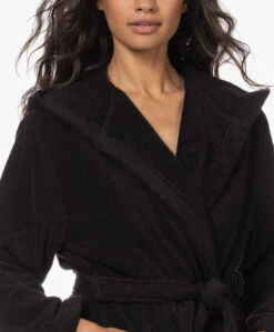 Skin Hamam Spa Badjas Met Capuchon - Zwart -Modewinkel 220804 01e3454c b99d 4895 ab54 08c2d41bccc3
