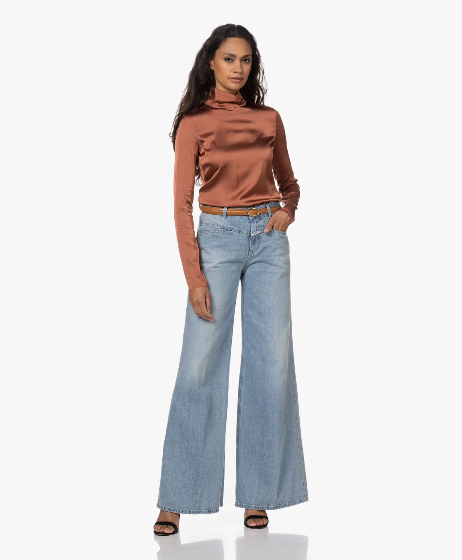 By Malene Birger Katin Smalle Leren Riem - Cognac 4 By Malene Birger Katin Smalle Leren Riem - Cognac - Afbeelding 2