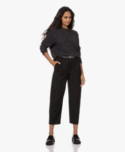 Iro Merkle Leren Riem Met Metalen Details - Zwart/Zilver -Modewinkel 221011 24b885fd 6a0f 4f01 92b9 54e1d1b045f8