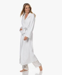 Hanro Robe Selection Enkellange Badjas Met Capuchon - Wit -Modewinkel 221012 8c603ac3 1263 464a b97d 96b312dcdf63