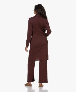 Skin Coleen Pima Katoenen Jersey Badjas - Port -Modewinkel 221013 0fbb113e bf99 4ac4 acf5 89721850af96