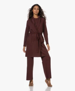 Modewinkel 17 Skin Coleen Pima Katoenen Jersey Badjas - Port