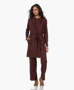 Skin Coleen Pima Katoenen Jersey Badjas - Port -Modewinkel 221013 54a91f7b a8b7 47ad 80e9 f8f79584a892