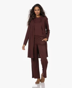 Skin Coleen Pima Katoenen Jersey Badjas - Port -Modewinkel 221013 b960717d 6fca 4759 9ccf 8808fe82f65d