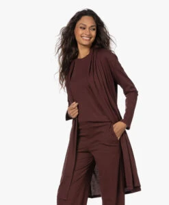 Skin Coleen Pima Katoenen Jersey Badjas - Port -Modewinkel 221013 c4f69224 f1df 498e 8f9e 5e778788c5e2