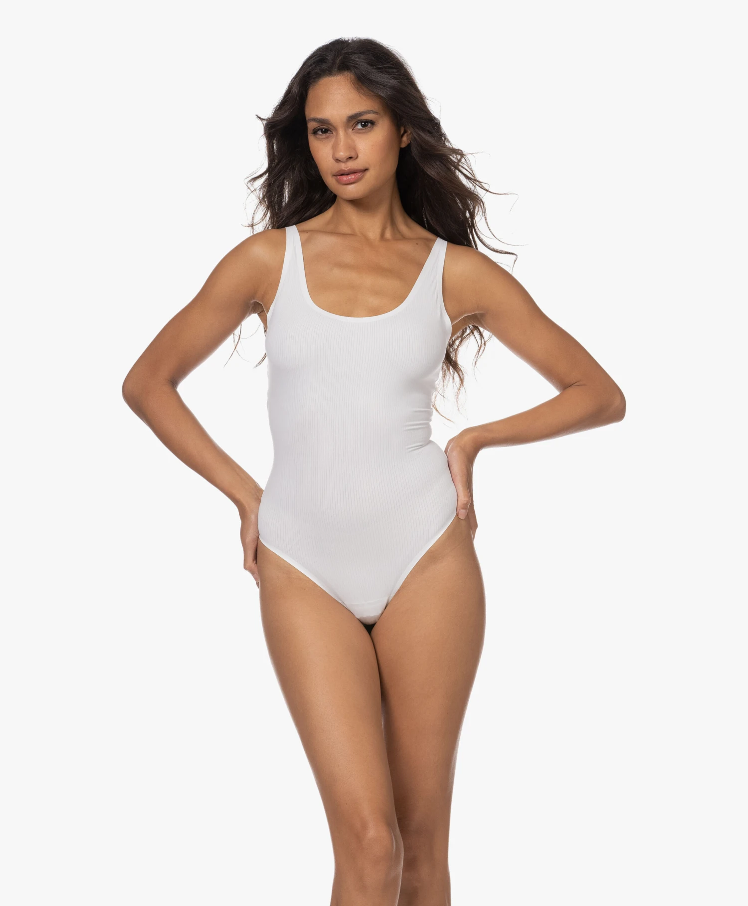 Wolford Ribjersey String Body - Pearl 5 Wolford Ribjersey String Body - Pearl - Afbeelding 3