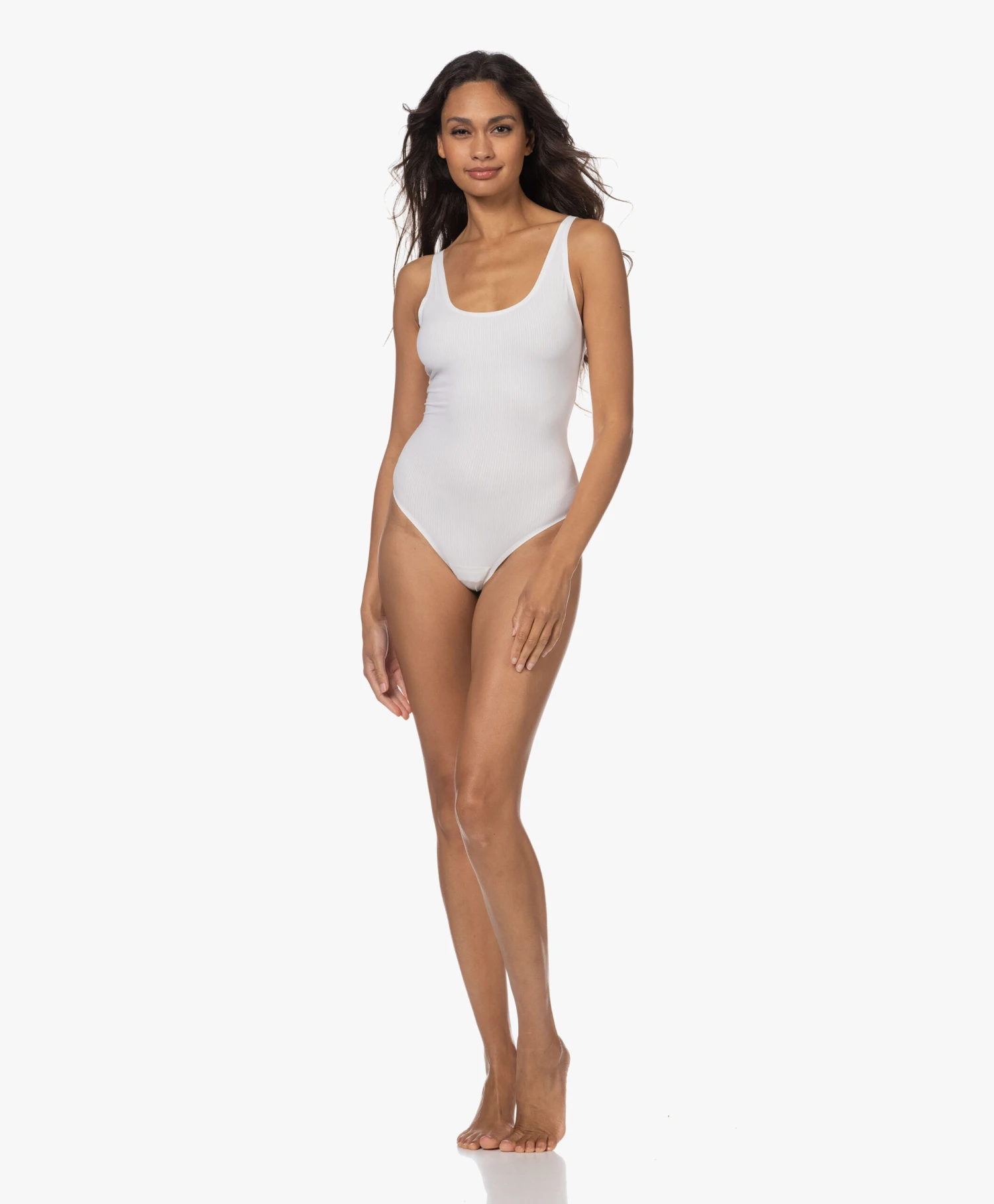 Wolford Ribjersey String Body - Pearl 4 Wolford Ribjersey String Body - Pearl - Afbeelding 2