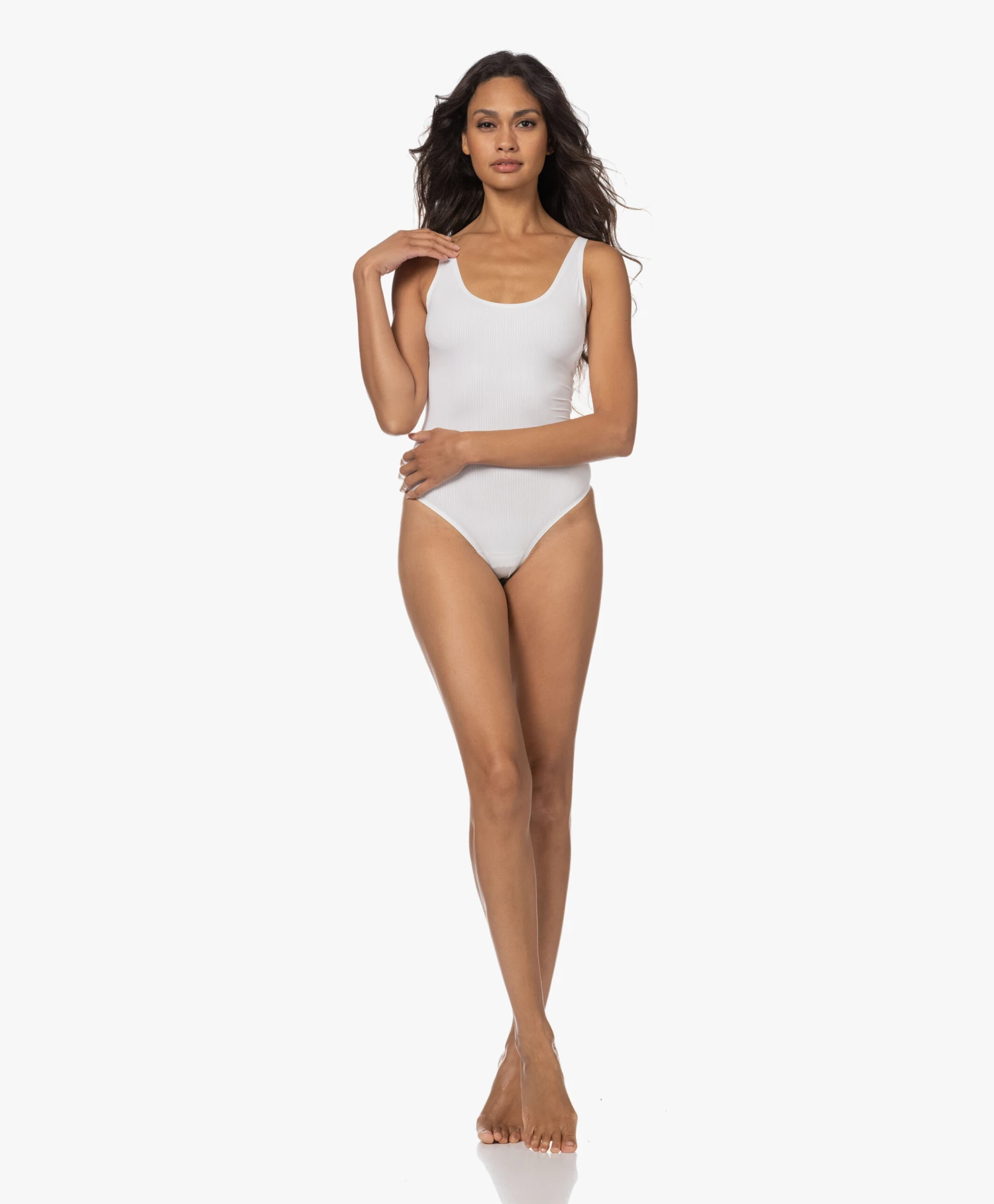 Wolford Ribjersey String Body - Pearl 8 Wolford Ribjersey String Body - Pearl - Afbeelding 6