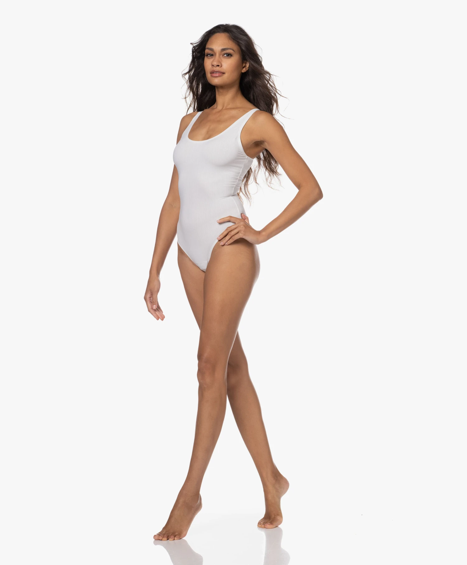 Wolford Ribjersey String Body - Pearl 7 Wolford Ribjersey String Body - Pearl - Afbeelding 5