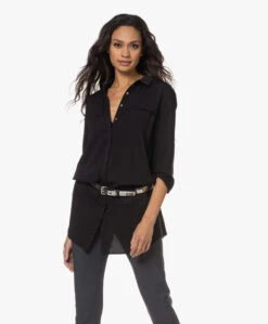 Iro Merkle Leren Riem Met Metalen Details - Zwart/Zilver -Modewinkel 221116 8ce73a0c c396 4d43 926f 12448ecc975a