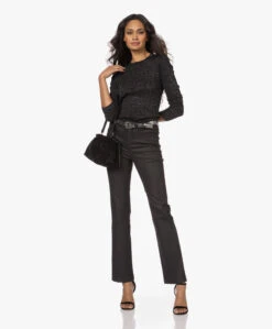 Iro Merkle Leren Riem Met Metalen Details - Zwart/Zilver -Modewinkel 221117 b0194b63 4254 413f 9191 baa8494f1a43