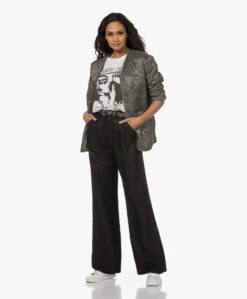 Iro Merkle Leren Riem Met Metalen Details - Zwart/Zilver -Modewinkel 221213 55fb1011 b9e5 4835 ba89 1174a9d2b492