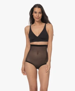 Wolford Tulle Control Panty High Waist - Zwart -Modewinkel 221229 6b8bba36 519d 4cb1 a0bd 2321e9561e66